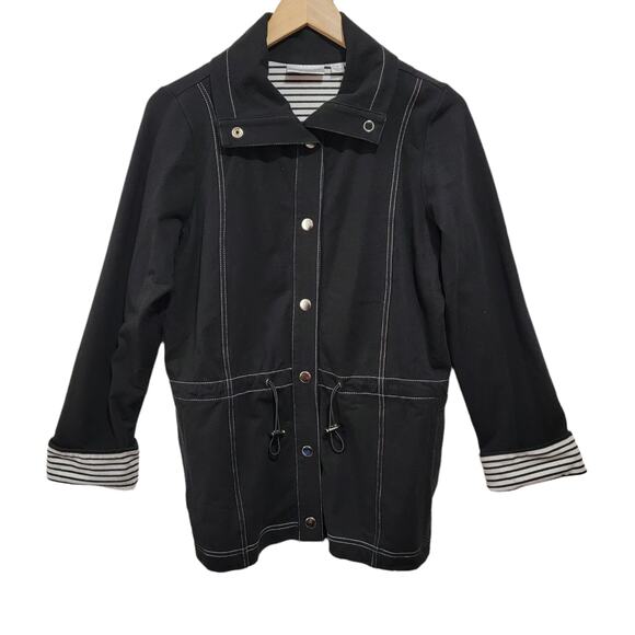 Sport Savvy Jackets & Blazers - Sport Savvy Womens Black and White Lined Light Jacket Size Small Style A92329